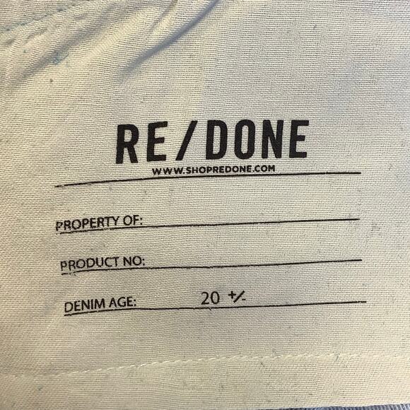 NEW! RE/DONE LEVI'S Engineered Tapered $675 msrp Size 26 Indigo Jeans G22-13 - Picture 9 of 11